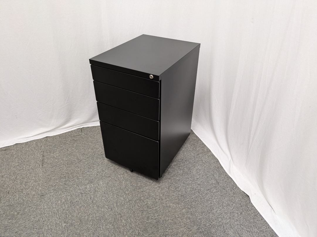 4段ワゴン / ブラック / 【中古】