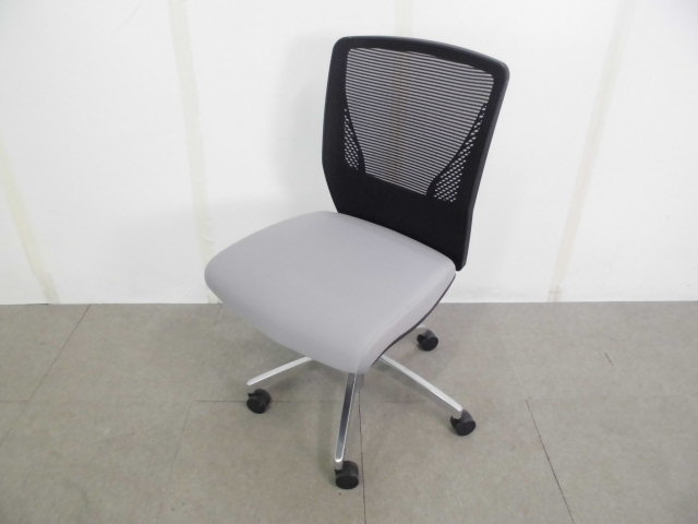 ヴィラージュ / オカムラ / グレー / OAチェア肘無し