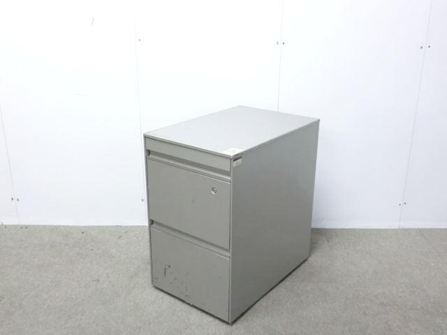 イトーキ / シルバー / 【中古】 3段ワゴン