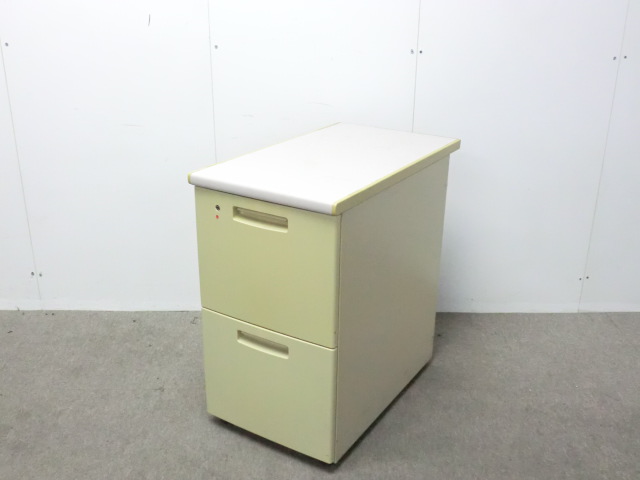 コクヨ / BS / ニューグレー / 【中古】 2段脇机