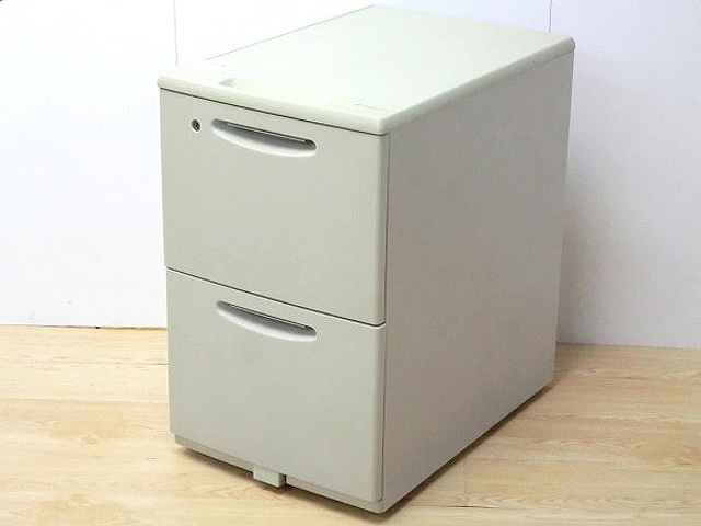 オカムラ/ SD / ニューグレー / 【中古】 2段ワゴン