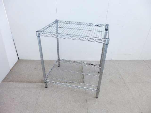 シルバー/メタルラック/【中古】