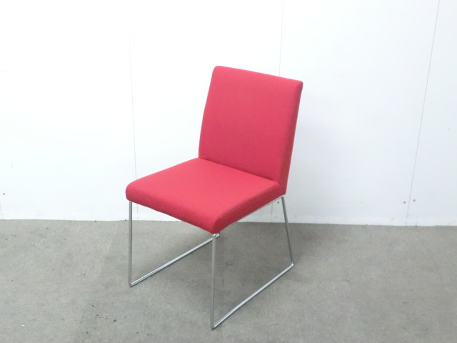 コクヨ / レッド / 【中古】 ミーティングチェア