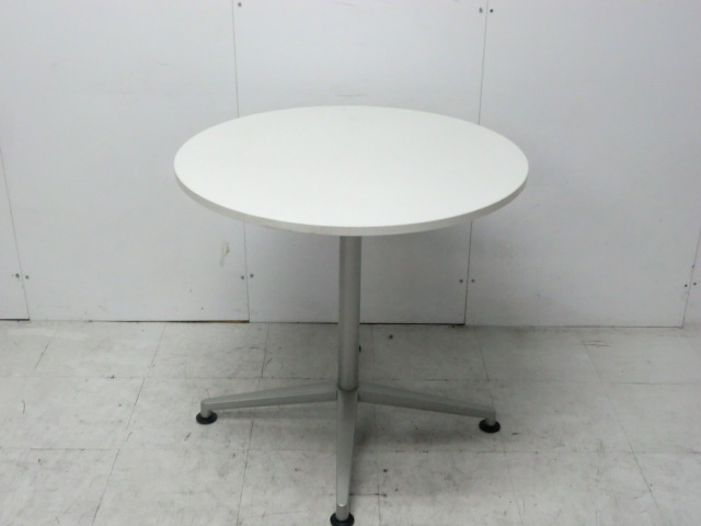 丸テーブル / ホワイト 【中古】