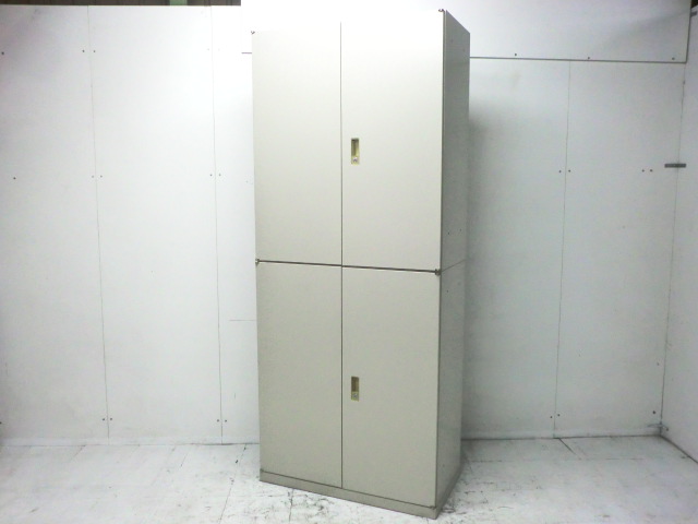 オカムラ/ニューグレー/42/上下連結書庫