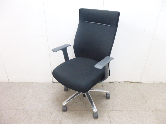 コクヨ/ダイナフィット/ブラック/肘有/【中古】