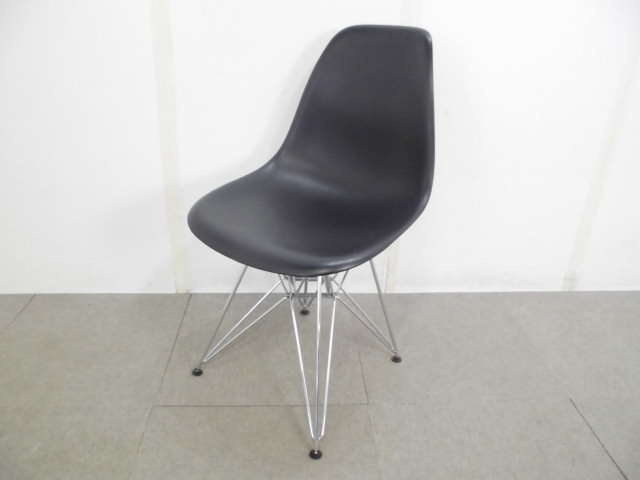 デザインシェルチェア/ブラック/【中古】