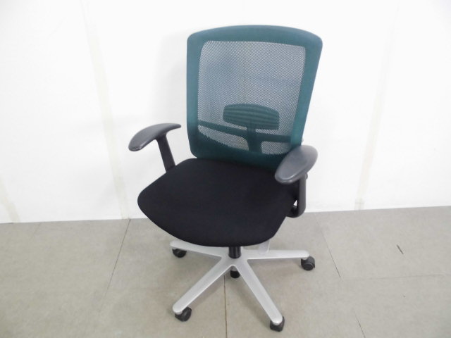 レジア /ウチダ / グリーン / OAチェア肘付き