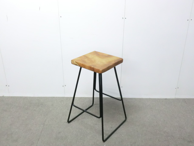 カウンターチェア / 木目調 / 【中古】