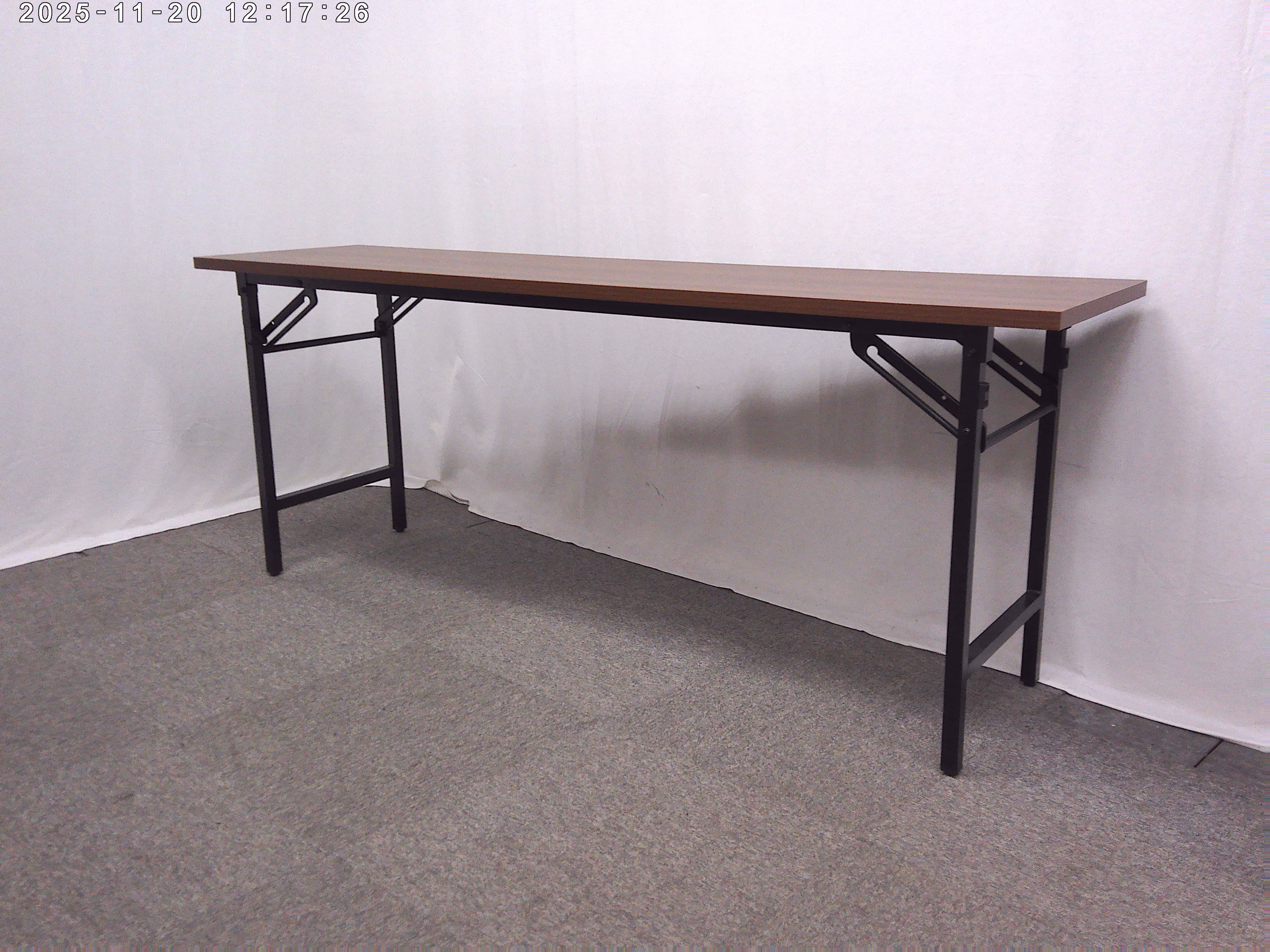 木目調 / 折り畳みテーブル / 【中古】