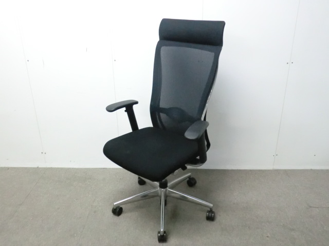 コクヨ/フォスター/ ブラック / 【中古】 OAチェア肘有