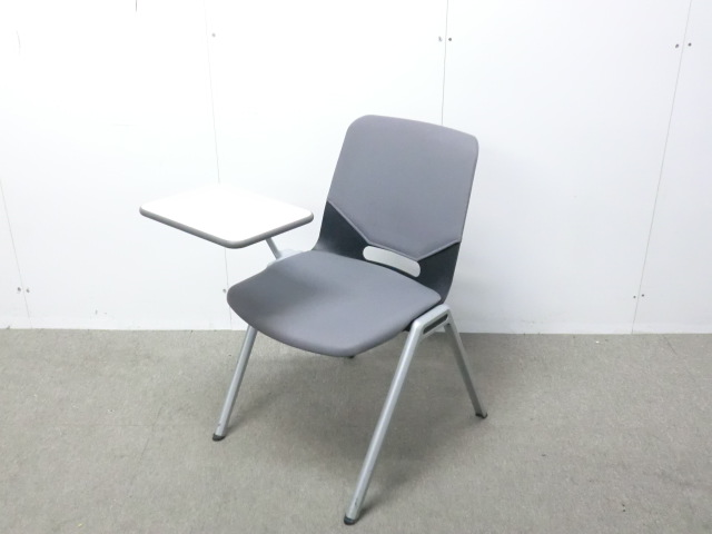 コクヨ / グレー / 【中古】 メモ台付スタッキングチェア