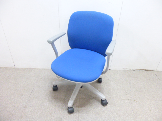 ウチダ/エニーザ/ブルー/OAチェア/肘有/