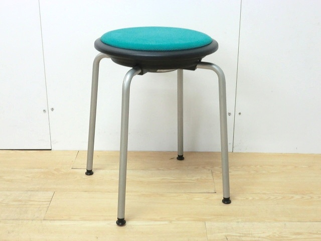 71918スツール オカムラ グリーン/0-200001000286-1