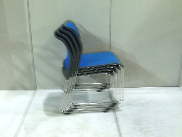 スタッキングチェア コクヨ ブルー CK-880 72926/ 1000825-1