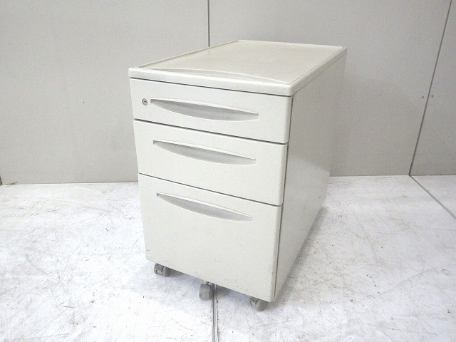 ワゴン3段 ウチダ アイボリー 73389/0-200001001531-4