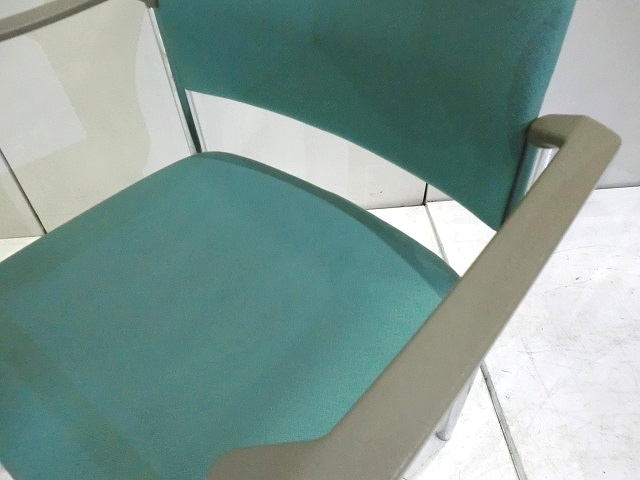 スタッキングチェア オカムラ グリーン 73123/ 1003319-1