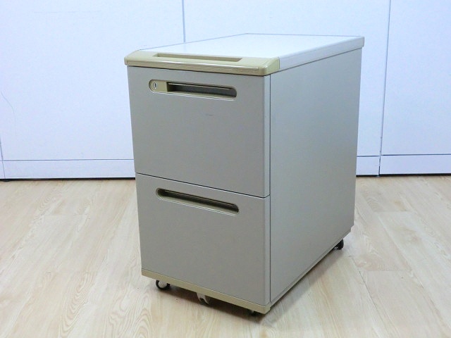 ワゴン2段 ( オカムラ ) アイボリー / 43710 D10/1017794-1