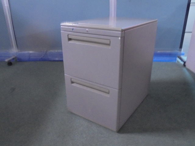 ワゴン2段 オカムラ グレー 45444/0-200001019322-1