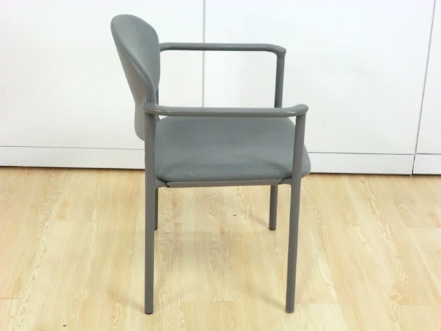 スタッキングチェア ウチダ グレー 49762/ 1023127-1
