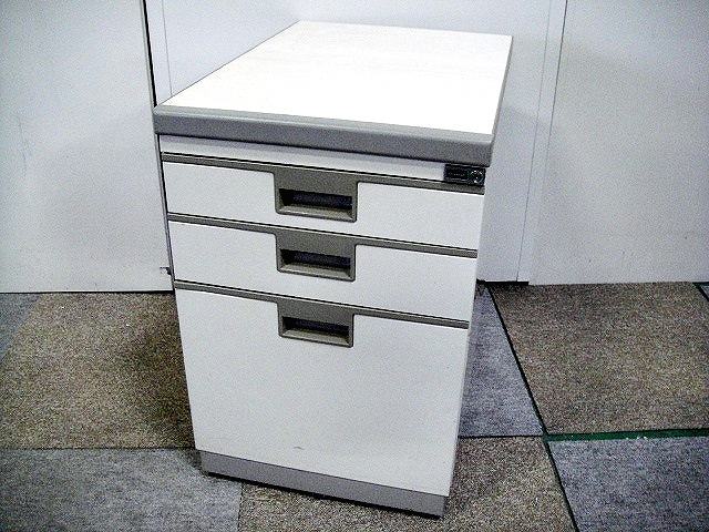 ワゴン3段 ウチダ 木目調 63385/0-200001038156-1