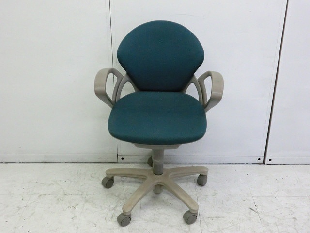 OAチェア肘有 イトーキ グリーン 68170/ 1039447-1