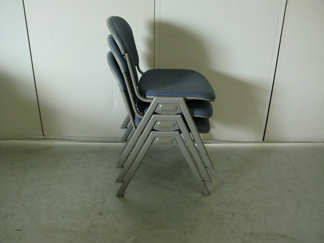 スタッキングチェア ウチダ ブルー MX-20 68294/ 1039759-1