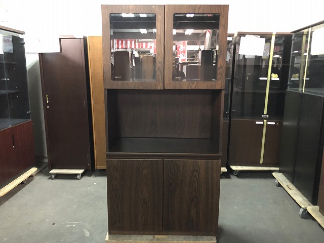 木製書庫 オカムラ 木目調 67057/0-200001040344-1